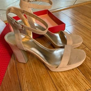 Kelly & Katie microsuede strappy sandals